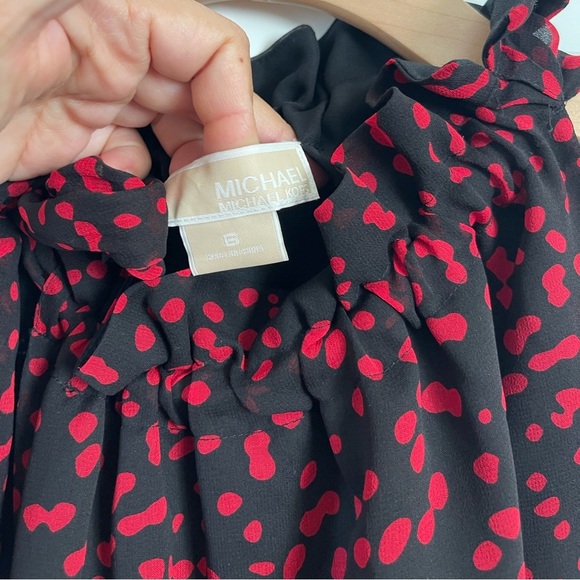 Michael Michael Kors red and black polka dot blouse - Picture 2 of 4
